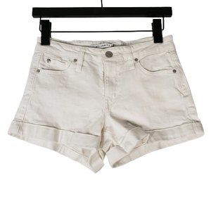 Celebrity Pink Womens Shorts Optic White Size 1/25 Mid Rise Coin Pocket